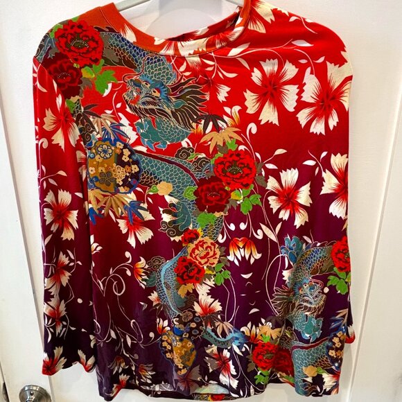 Johnny Was ---Adalena Kimono Sleeve Tee--- - Picture 1 of 5